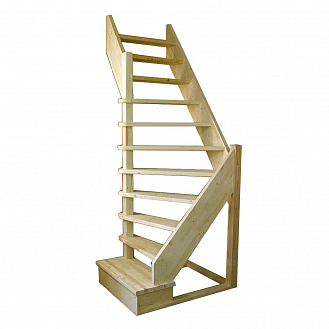 Деревянная межэтажная лестница ЛЕС-91